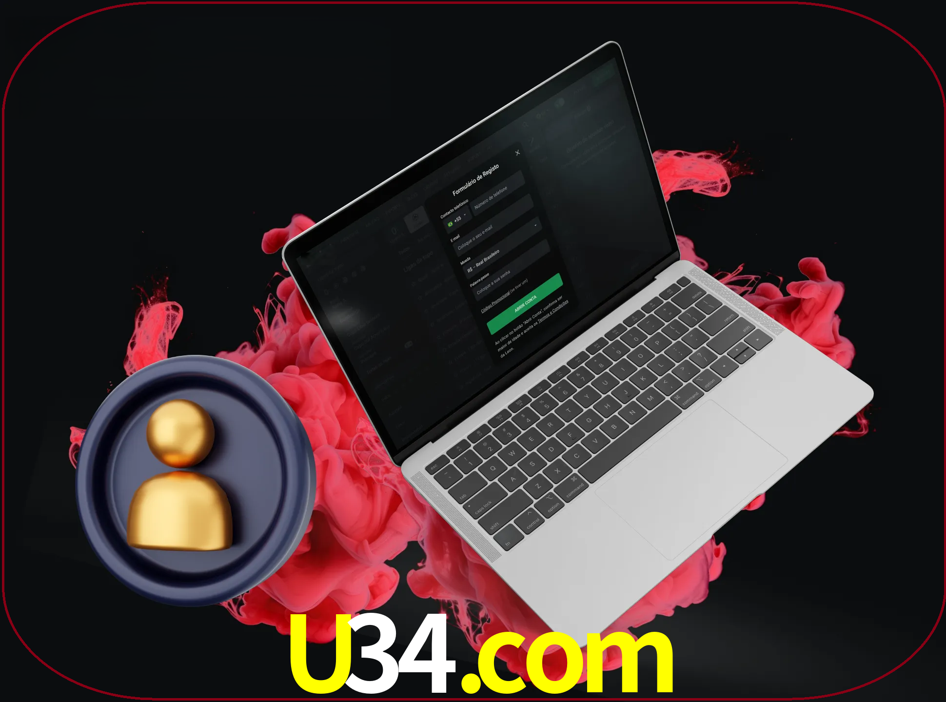 No cabeçalho do site u34, clique no botão que o levará a um formulário especial onde terá de introduzir as suas informações actuais.